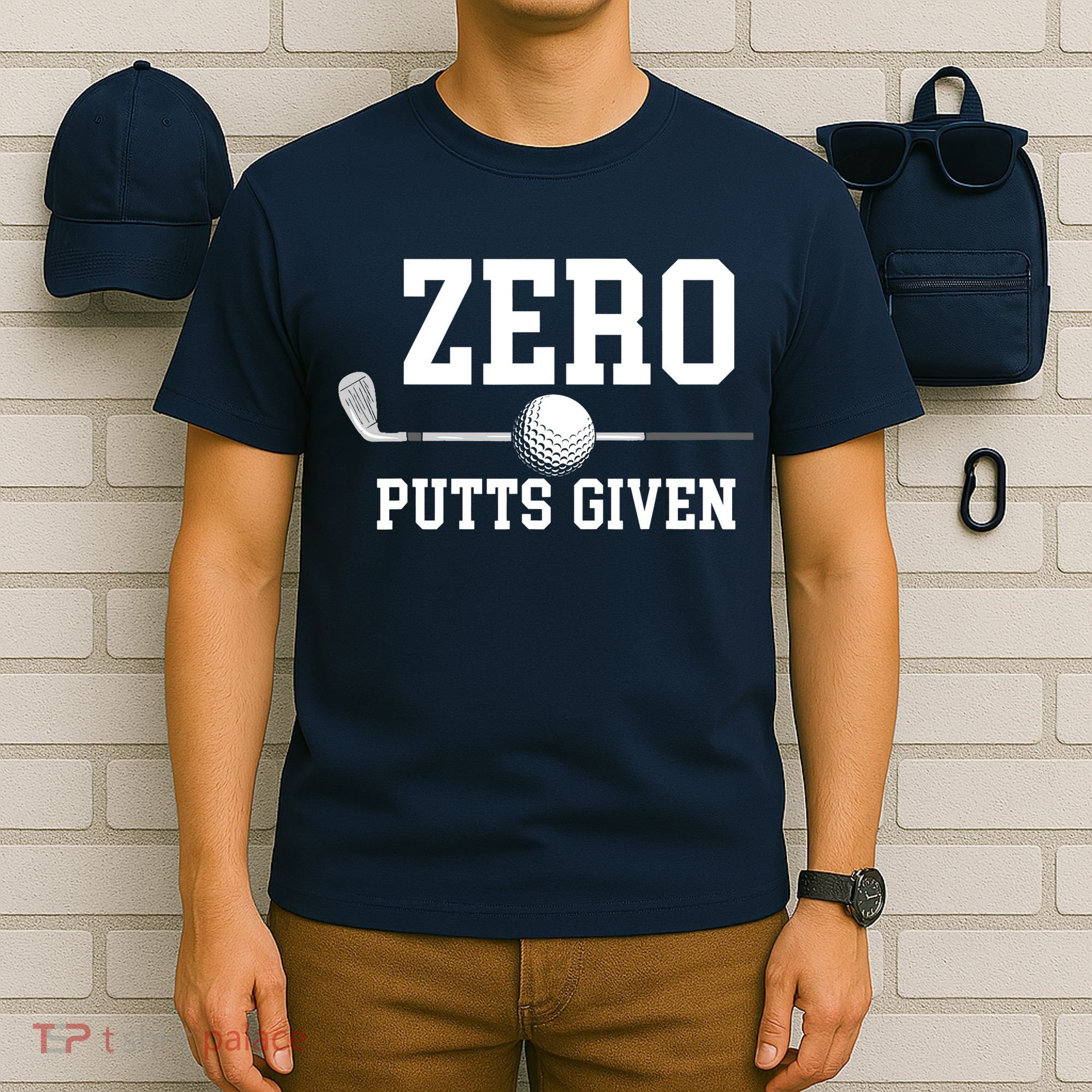 Zero Putts Given Golfer Golf Player Jokes Funny Golf T-Shirt