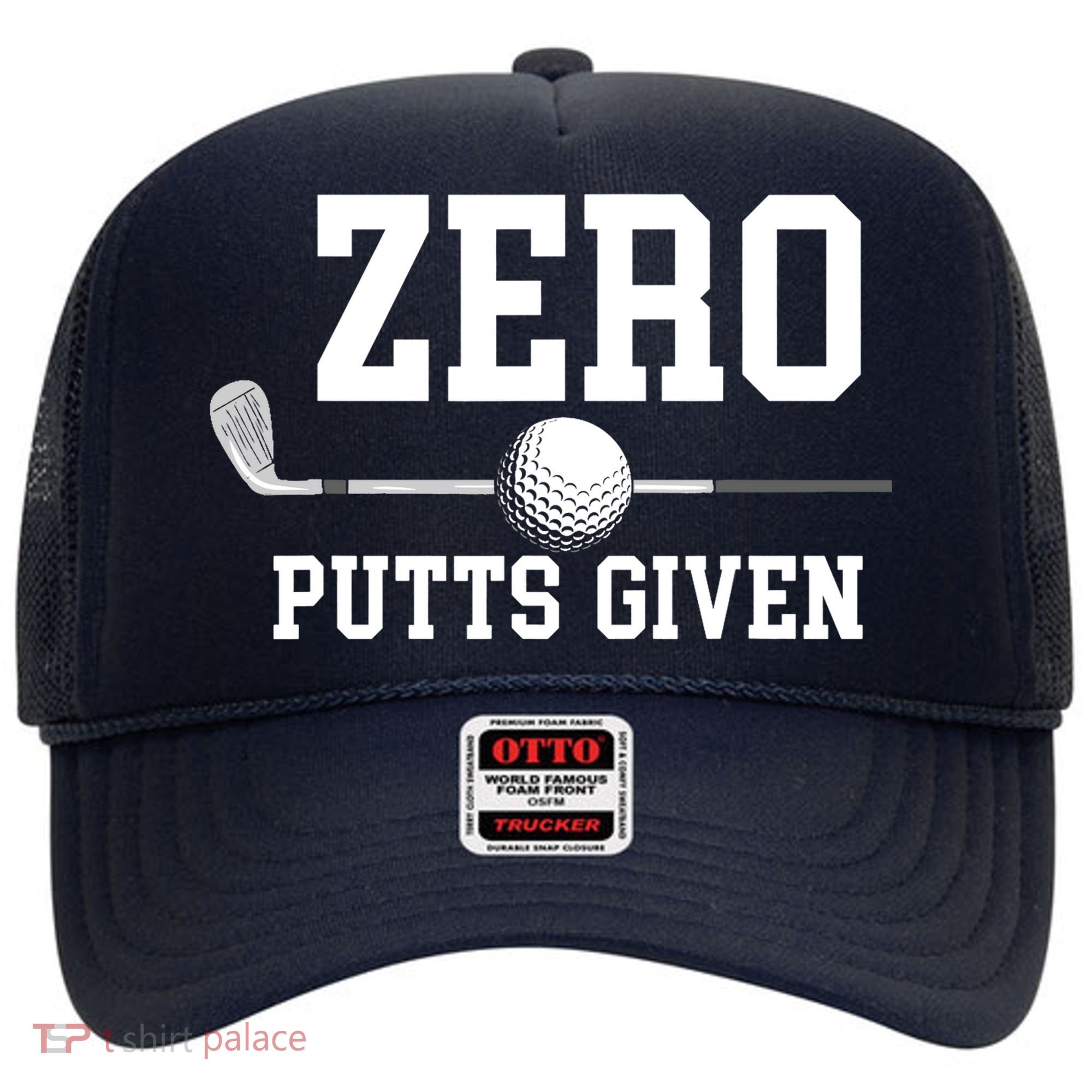Zero Putts Given Golfer Golf Player Jokes Funny Golf Hat
