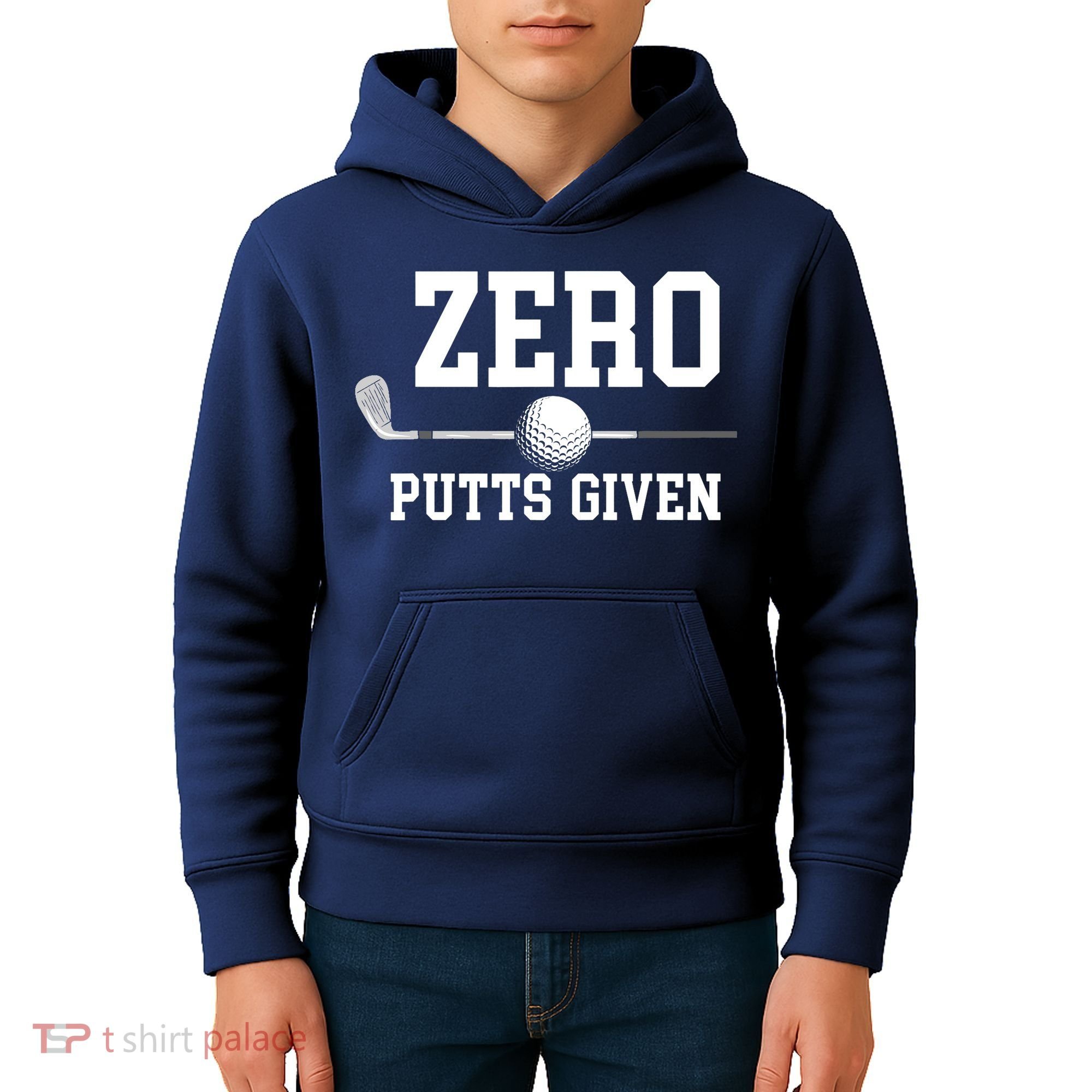 Zero Putts Given Golfer Golf Player Jokes Funny Golf Kids Hoodie