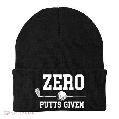 Zero Putts Given Golf Player Funny Beanie