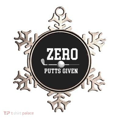 Zero Putts Given Golf Player Funny Ornament