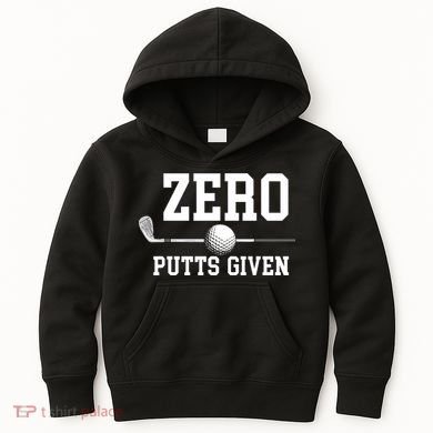 Zero Putts Given Golf Player Funny Kids Hoodie