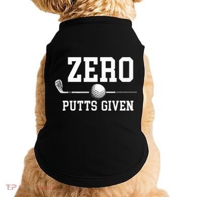 Zero Putts Given Golfer Golf Player Jokes Funny Golf Doggie Tank