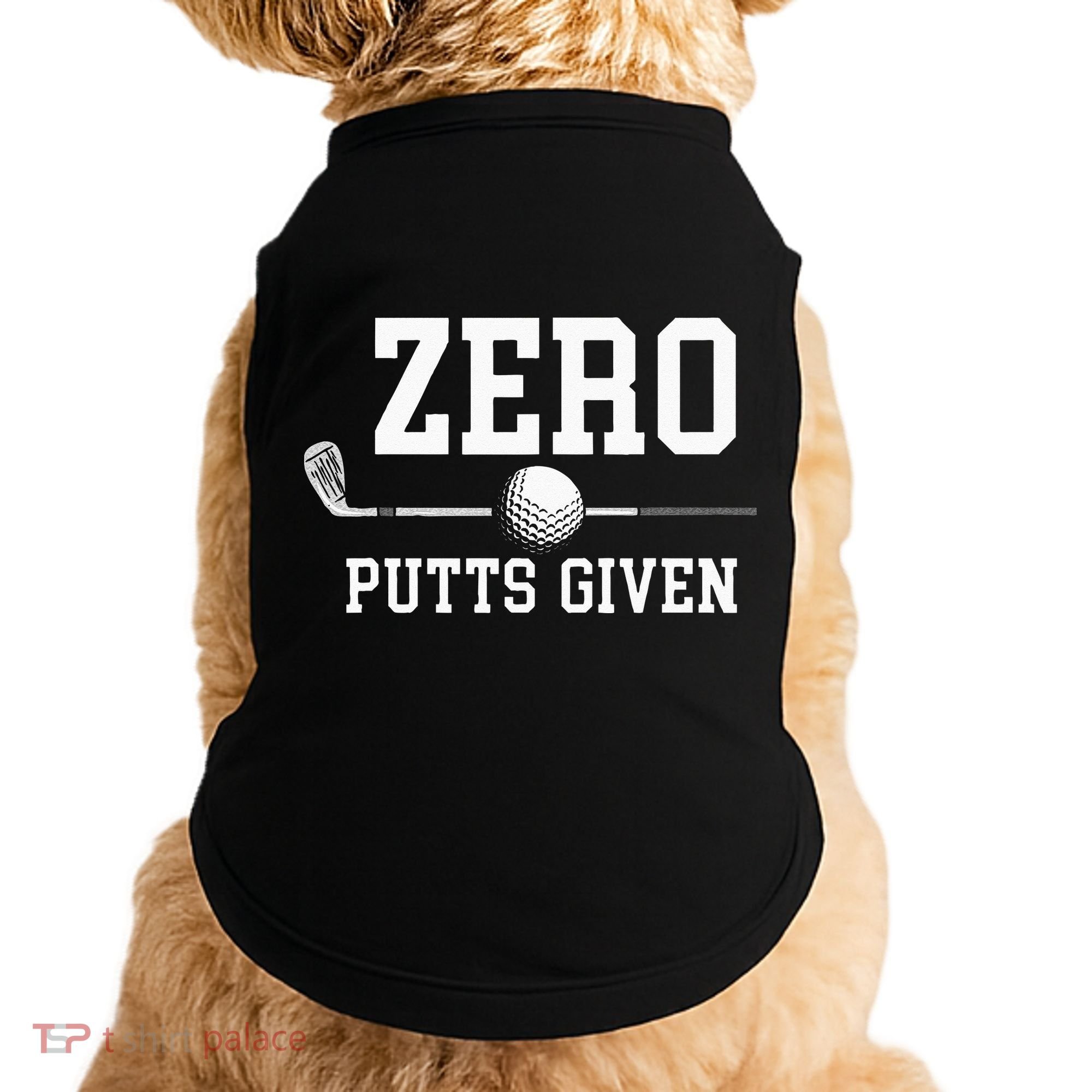 Zero Putts Given Golfer Golf Player Jokes Funny Golf Doggie Tank