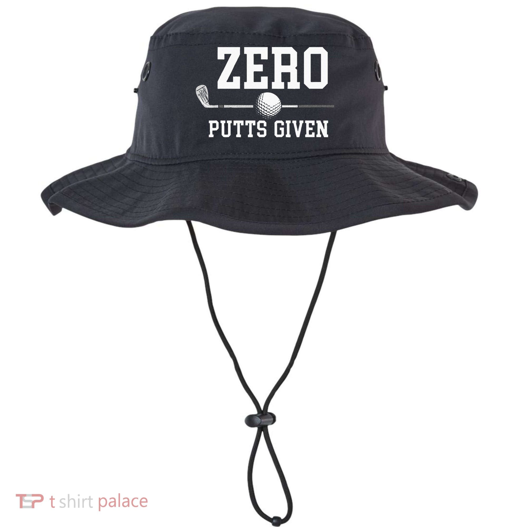 Zero Putts Given Golfer Golf Player Jokes Funny Golf Bucket Hat