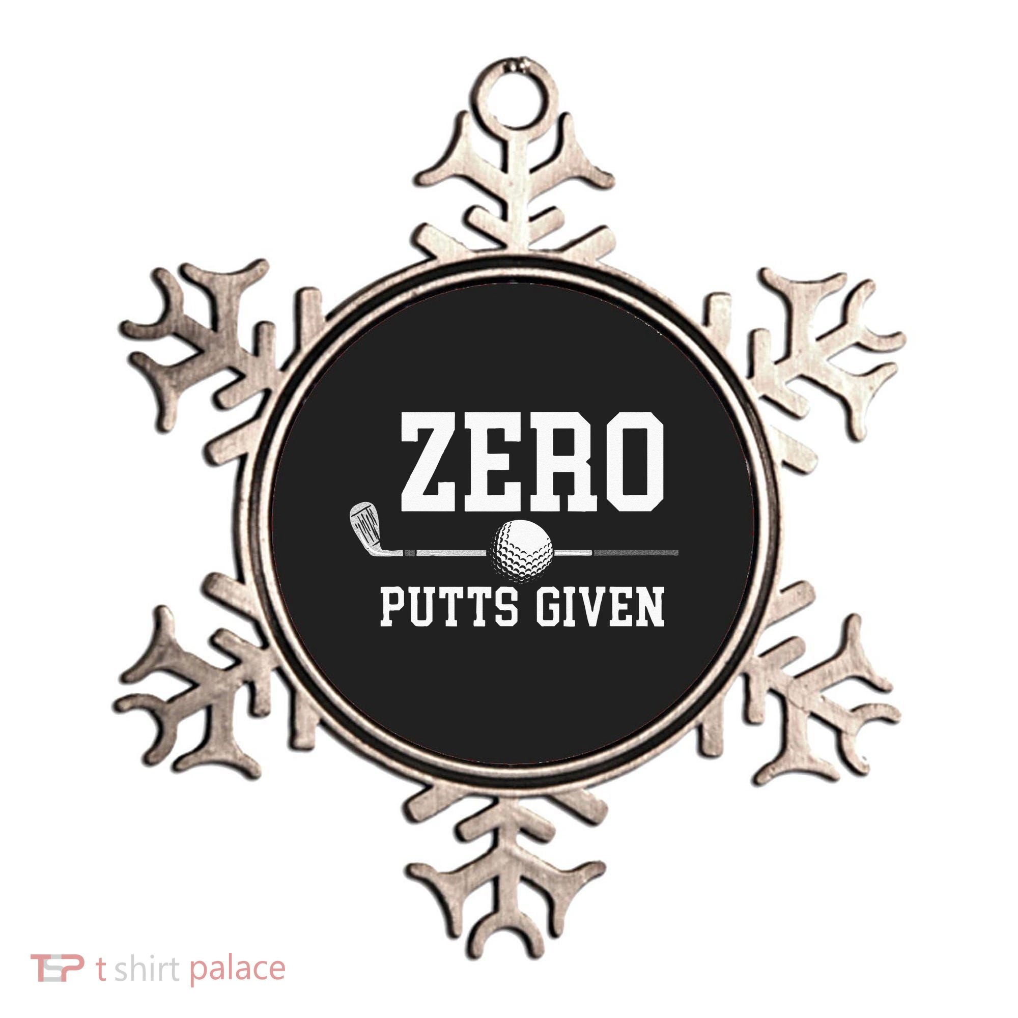 Zero Putts Given Golfer Golf Player Jokes Funny Golf Ornament