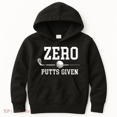 Zero Putts Given Golfer Golf Player Jokes Funny Golf Kids Hoodie