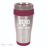 Zero Putts Given Golfer Golf Player Jokes Funny Golf 16oz Travel Tumbler thumb 0