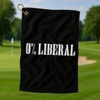 Zero Percent Liberal 0 Liberal Golf Towel thumb 1