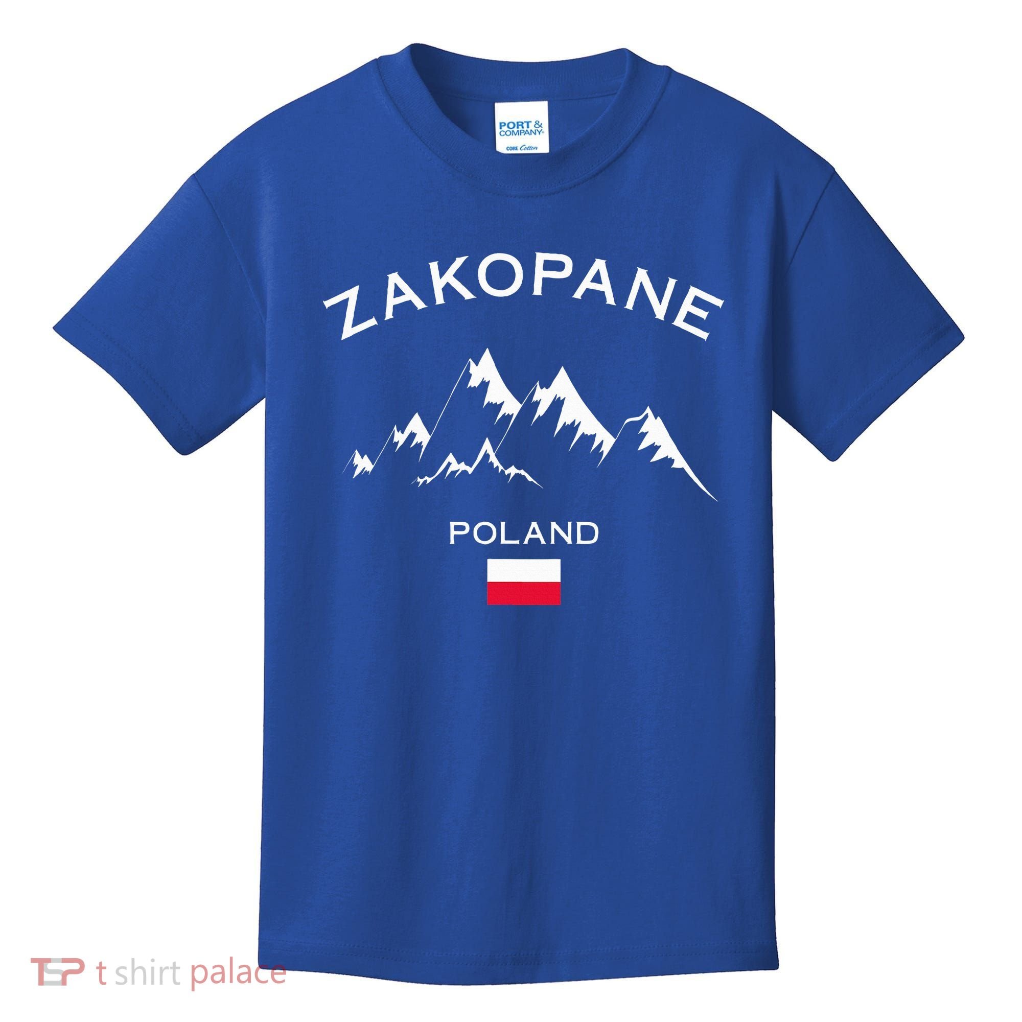 Zakopane Poland Ski Resort Tatra Mountains Skiing Kids T-Shirt