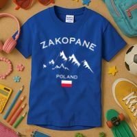 Zakopane Poland Ski Resort Tatra Mountains Skiing Kids T-Shirt thumb 3