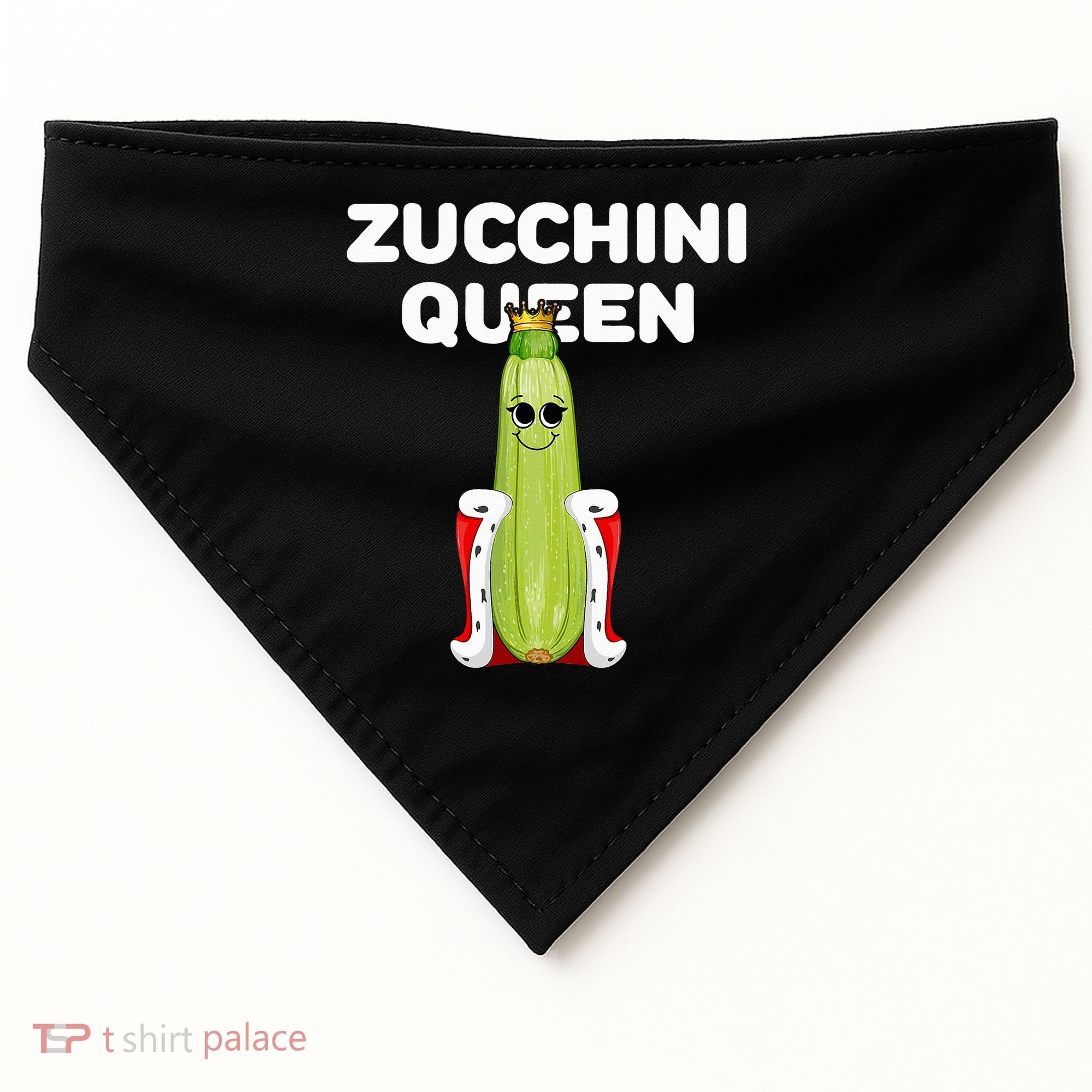 Zucchini Queen Zucchini USA-Made Doggie Bandana