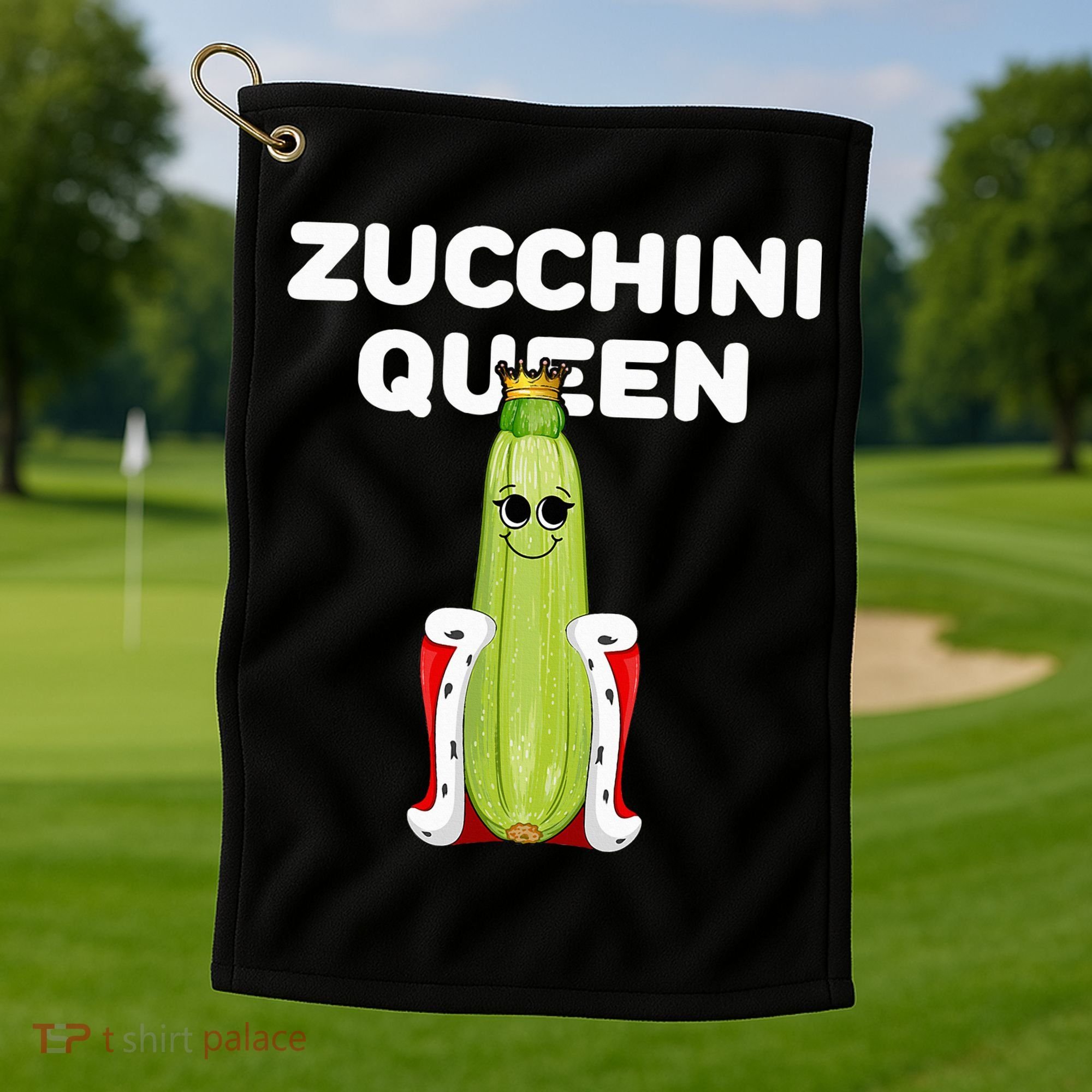 Zucchini Queen Zucchini Golf Towel