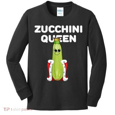 Zucchini Queen Zucchini Kids Long Sleeve Shirt