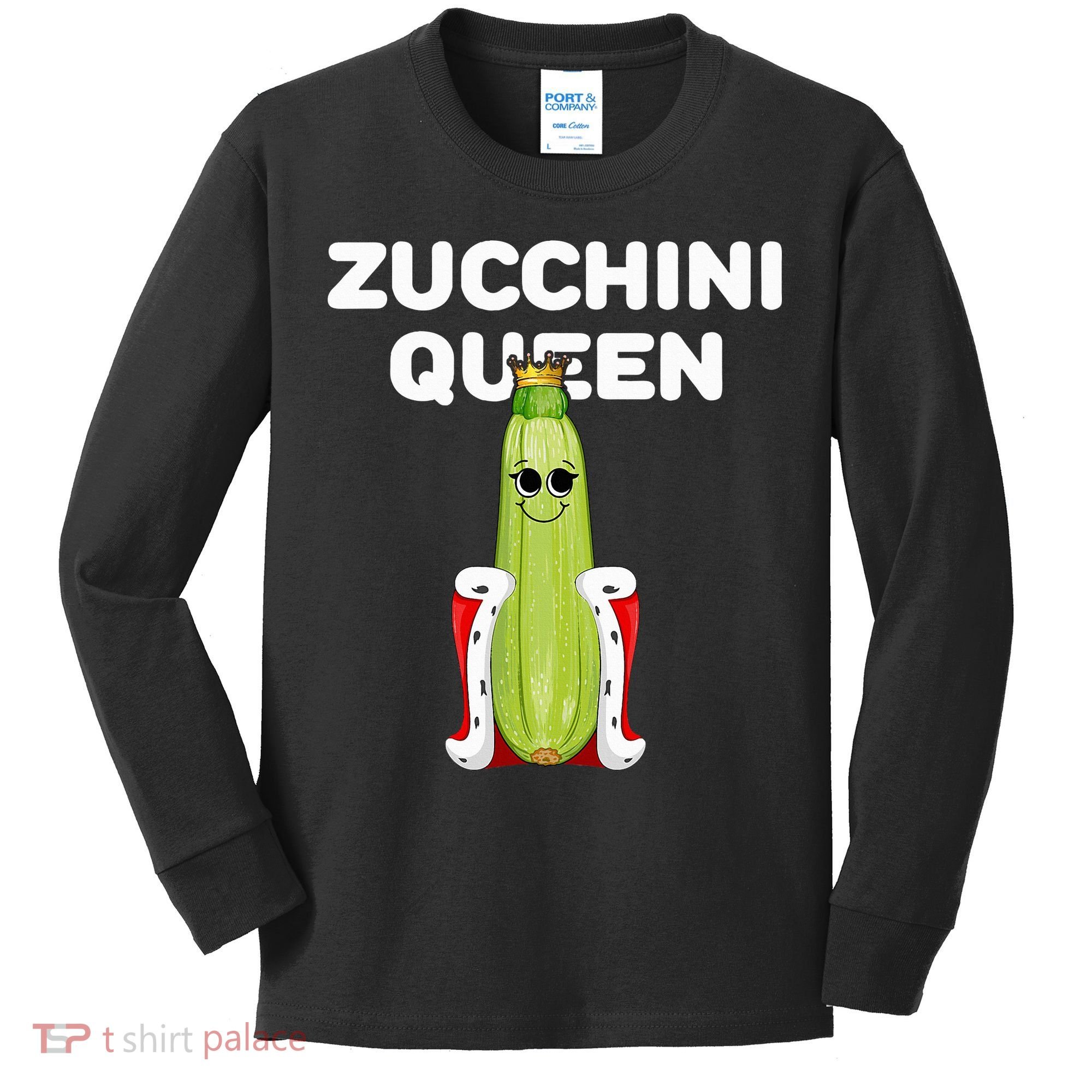 Zucchini Queen Zucchini Kids Long Sleeve Shirt