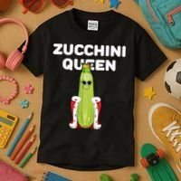 Zucchini Queen Zucchini Kids T-Shirt thumb 3