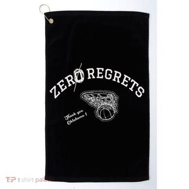 Zero Regrets Thank You Oklahoma Golf Towel