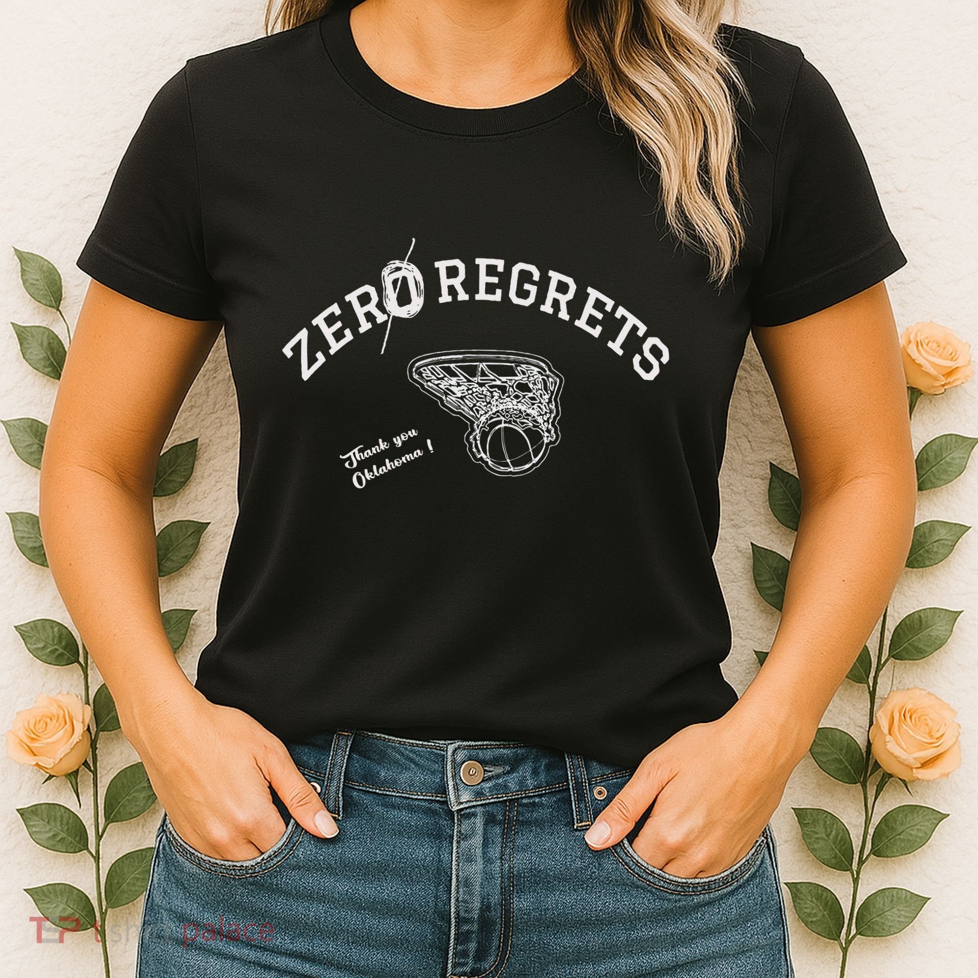 Zero Regrets Thank You Oklahoma Women's T-Shirt