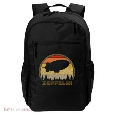 Zeppelin Retro Vintage Sunset 70s 80s Distressed Dirigible Backpack