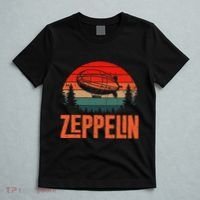 Zeppelin Retro Vintage Sunset 70s 80s Dirigible Airship T-Shirt thumb 5