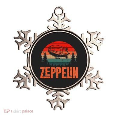 Zeppelin Retro Vintage Sunset 70s 80s Dirigible Airship Ornament