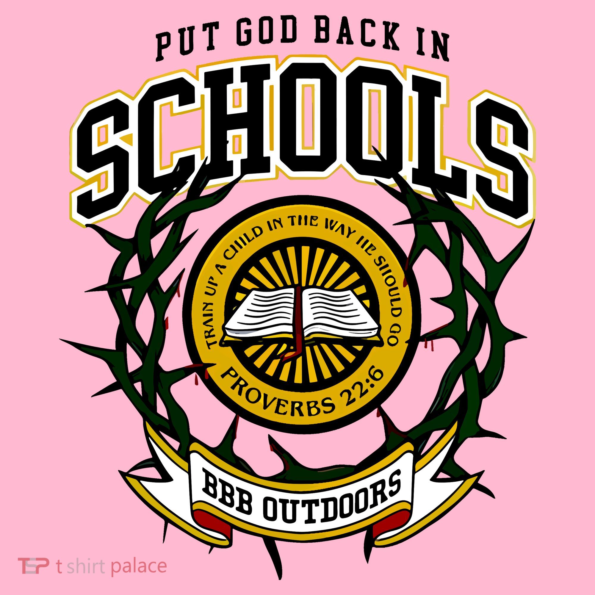 Zach Rushing Wearing Put God Back In Schools Coaster