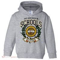 Zach Rushing Wearing Put God Back In Schools Toddler Hoodie thumb 0