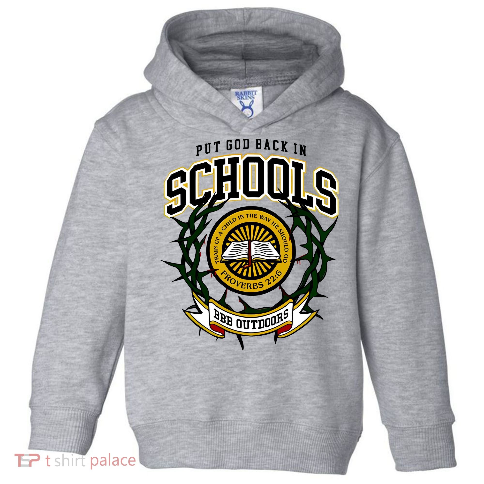 Zach Rushing Wearing Put God Back In Schools Toddler Hoodie
