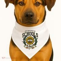 Zach Rushing Wearing Put God Back In Schools USA-Made Doggie Bandana thumb 1