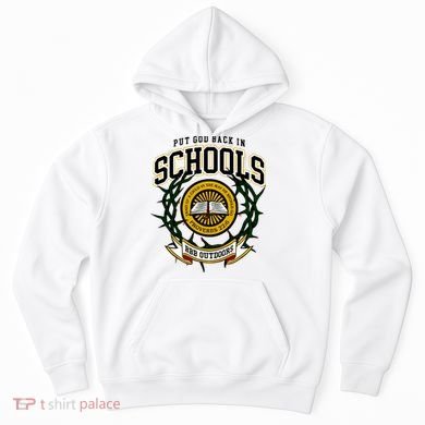 Zach Rushing Wearing Put God Back In Schools Hoodie