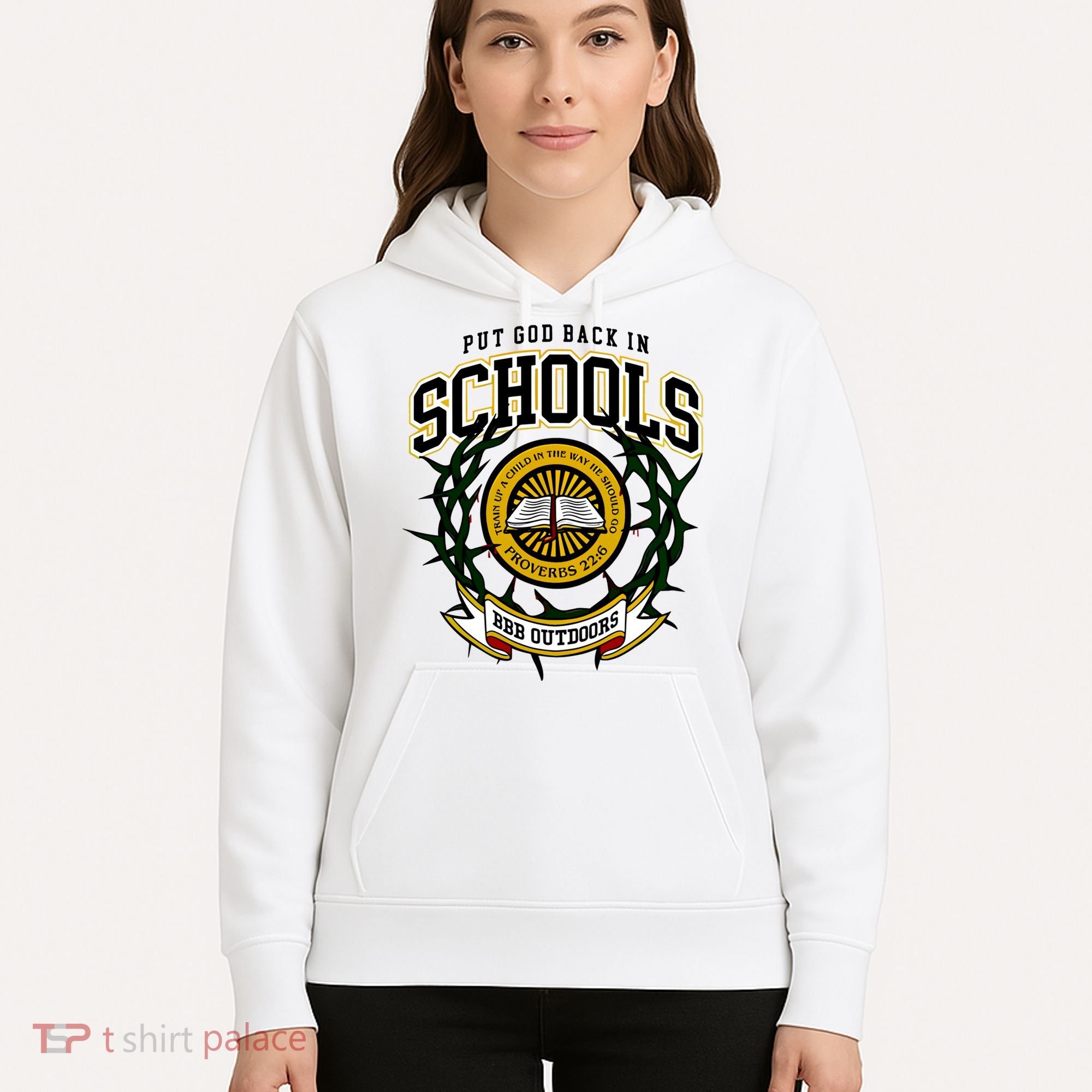 Zach Rushing Wearing Put God Back In Schools Hoodie