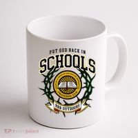 Zach Rushing Wearing Put God Back In Schools Coffee Mug thumb 1