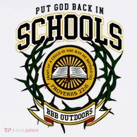 Zach Rushing Wearing Put God Back In Schools Women's Hoodie thumb 2