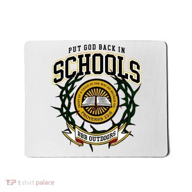 Zach Rushing Wearing Put God Back In Schools Mousepad