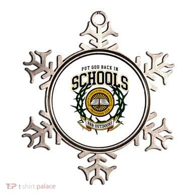 Zach Rushing Wearing Put God Back In Schools Ornament