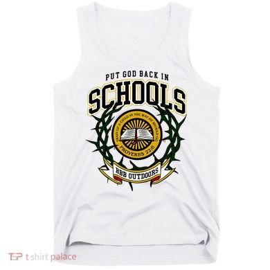 Zach Rushing Wearing Put God Back In Schools Tank Top