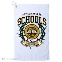 Zach Rushing Wearing Put God Back In Schools Golf Towel thumb 0