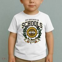 Zach Rushing Wearing Put God Back In Schools Toddler T-Shirt thumb 2