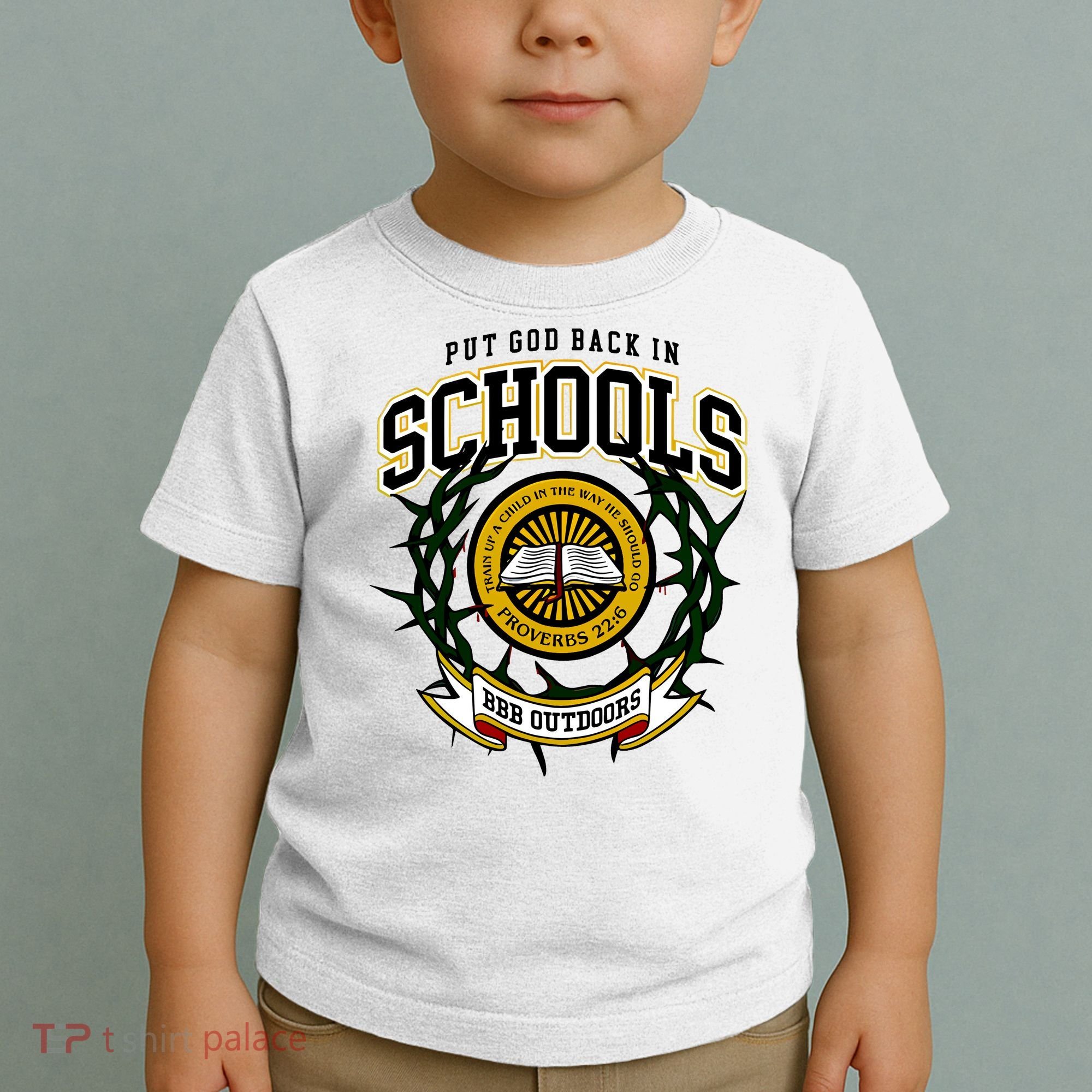 Zach Rushing Wearing Put God Back In Schools Toddler T-Shirt
