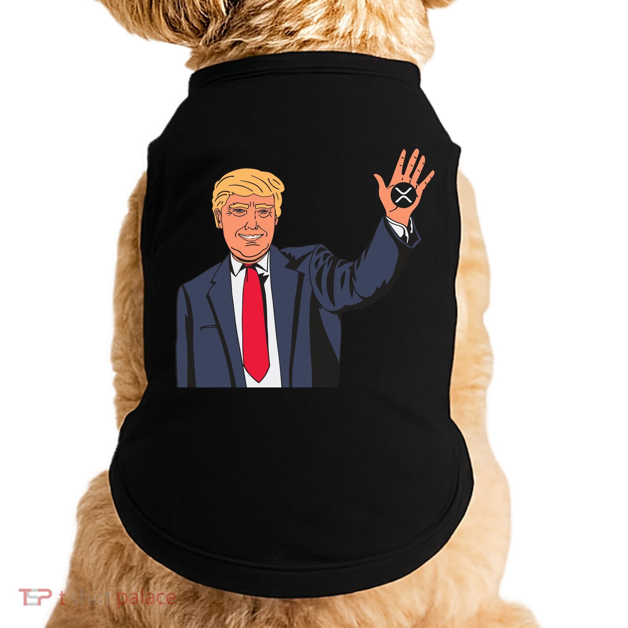 Zach Rector Wearing Trump Xrp Doggie Tank