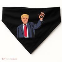 Zach Rector Wearing Trump Xrp USA-Made Doggie Bandana thumb 0