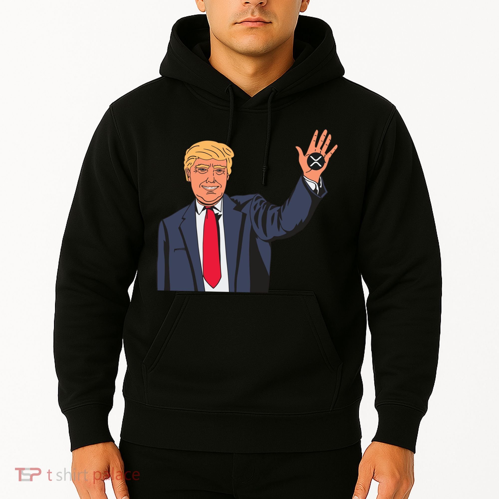 Zach Rector Wearing Trump Xrp Hoodie