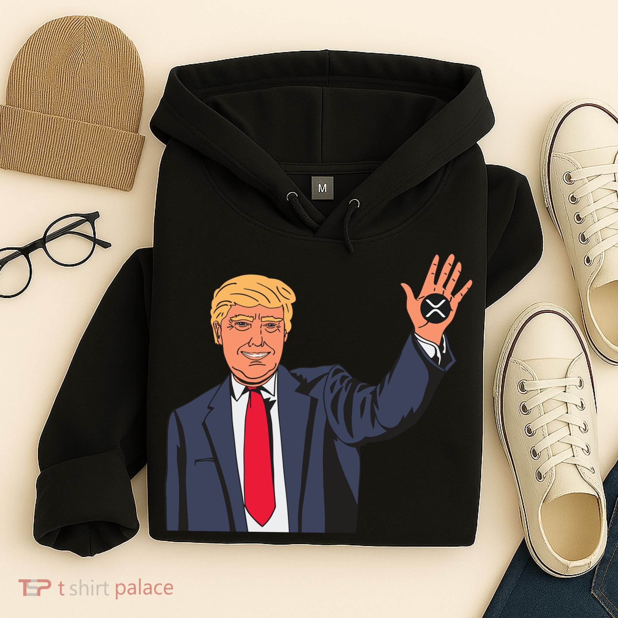 Zach Rector Wearing Trump Xrp Hoodie