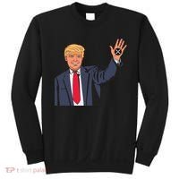 Zach Rector Wearing Trump Xrp Sweatshirt thumb 0