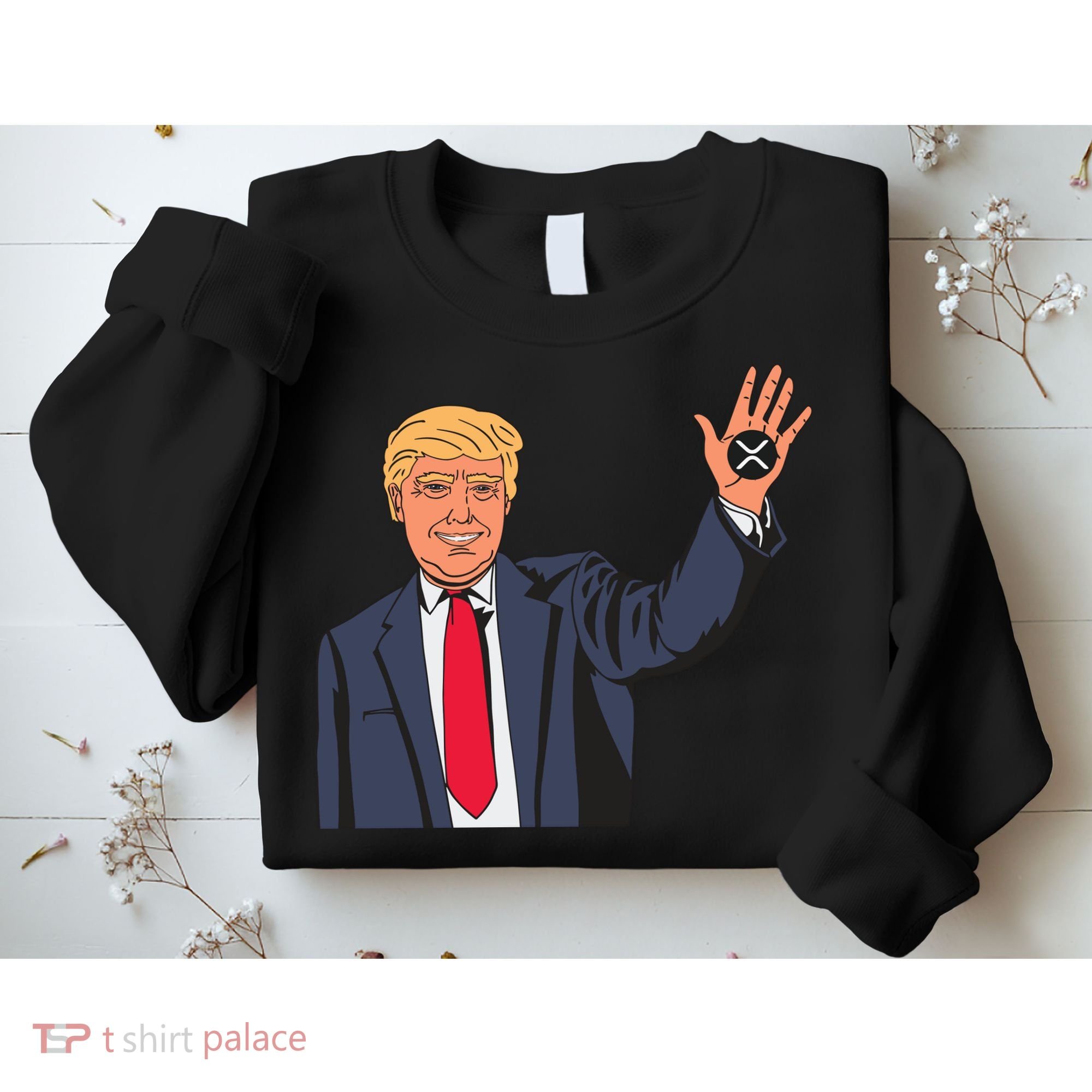 Zach Rector Wearing Trump Xrp Sweatshirt