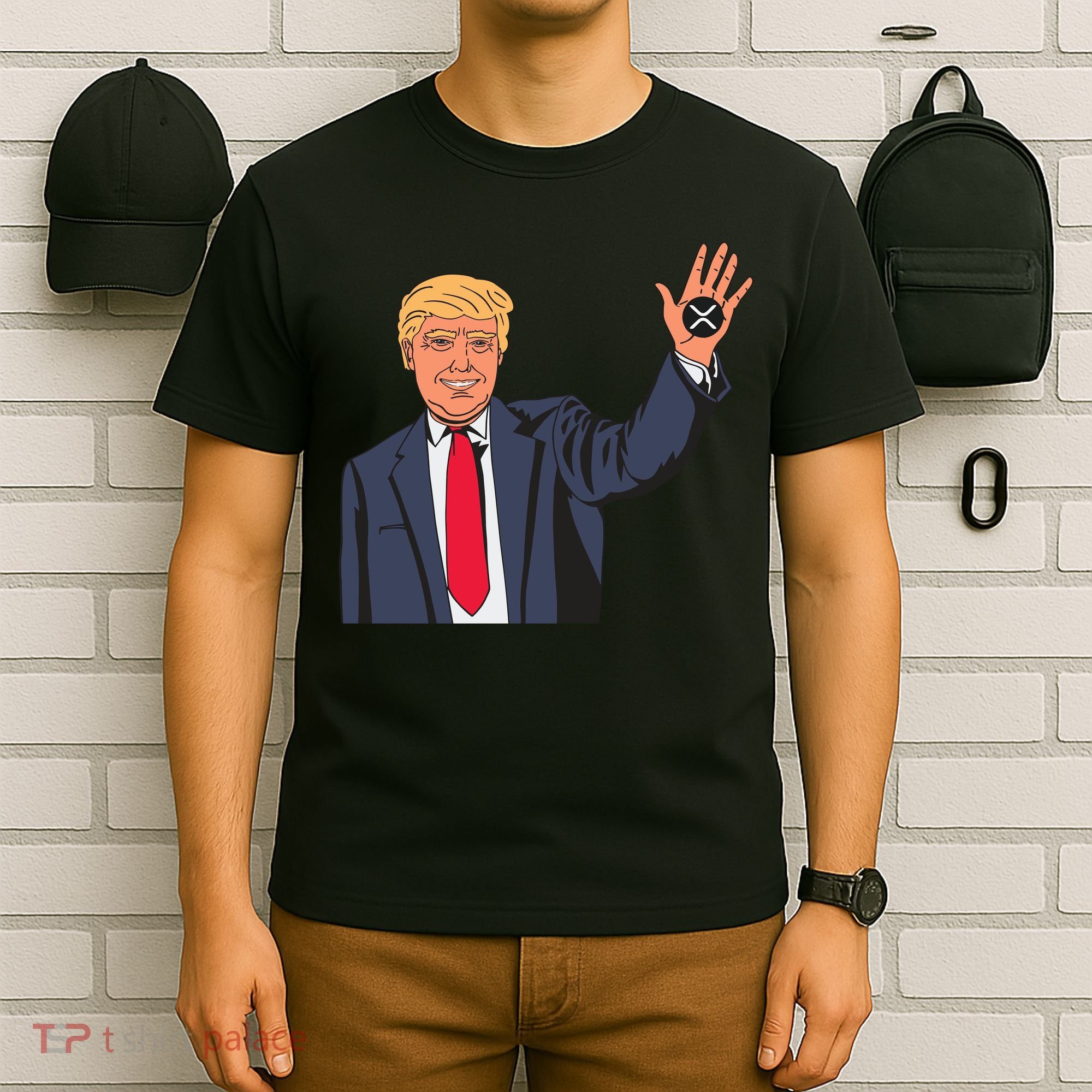 Zach Rector Wearing Trump Xrp T-Shirt