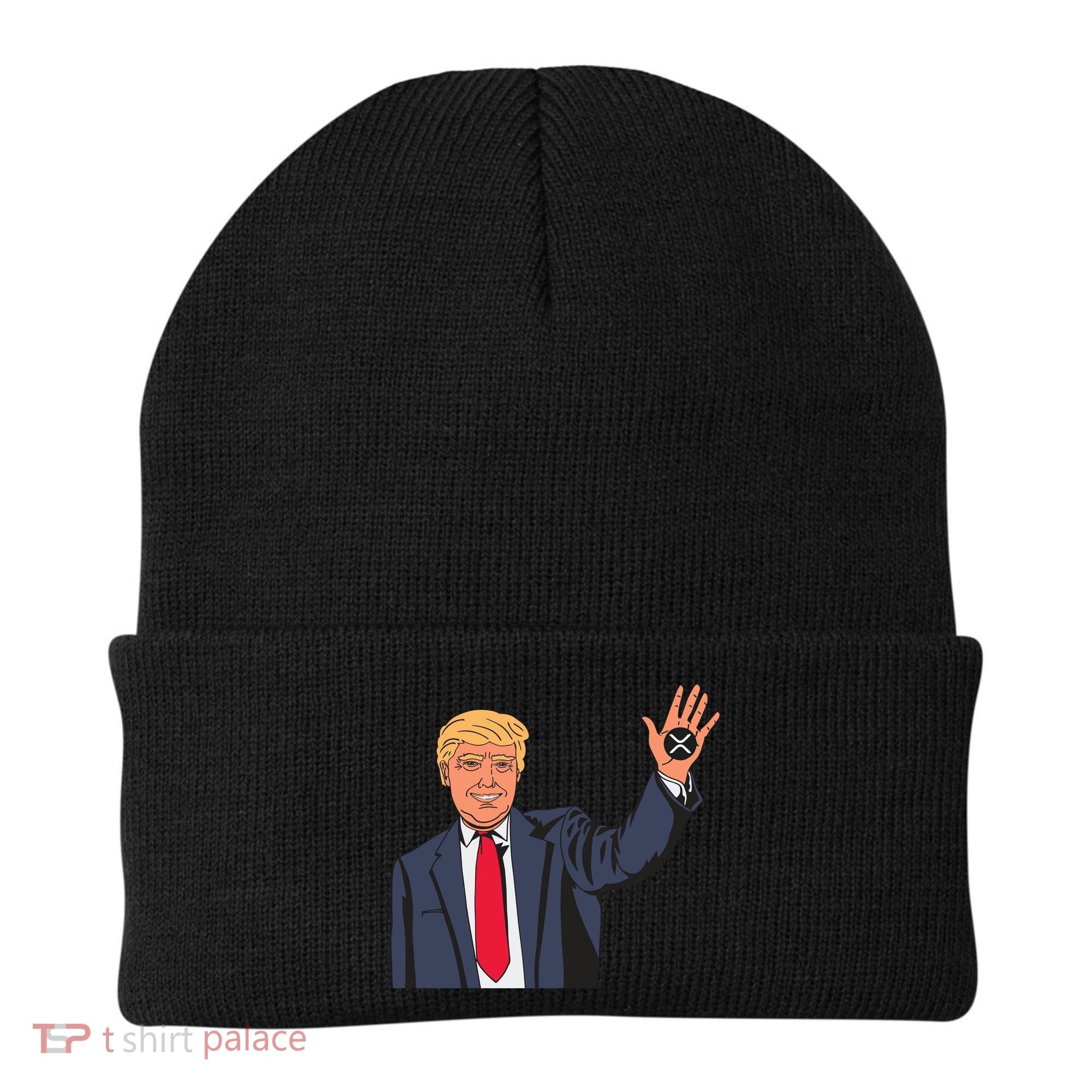 Zach Rector Wearing Trump Xrp Beanie