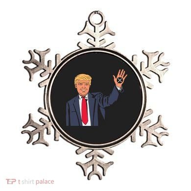 Zach Rector Wearing Trump Xrp Ornament