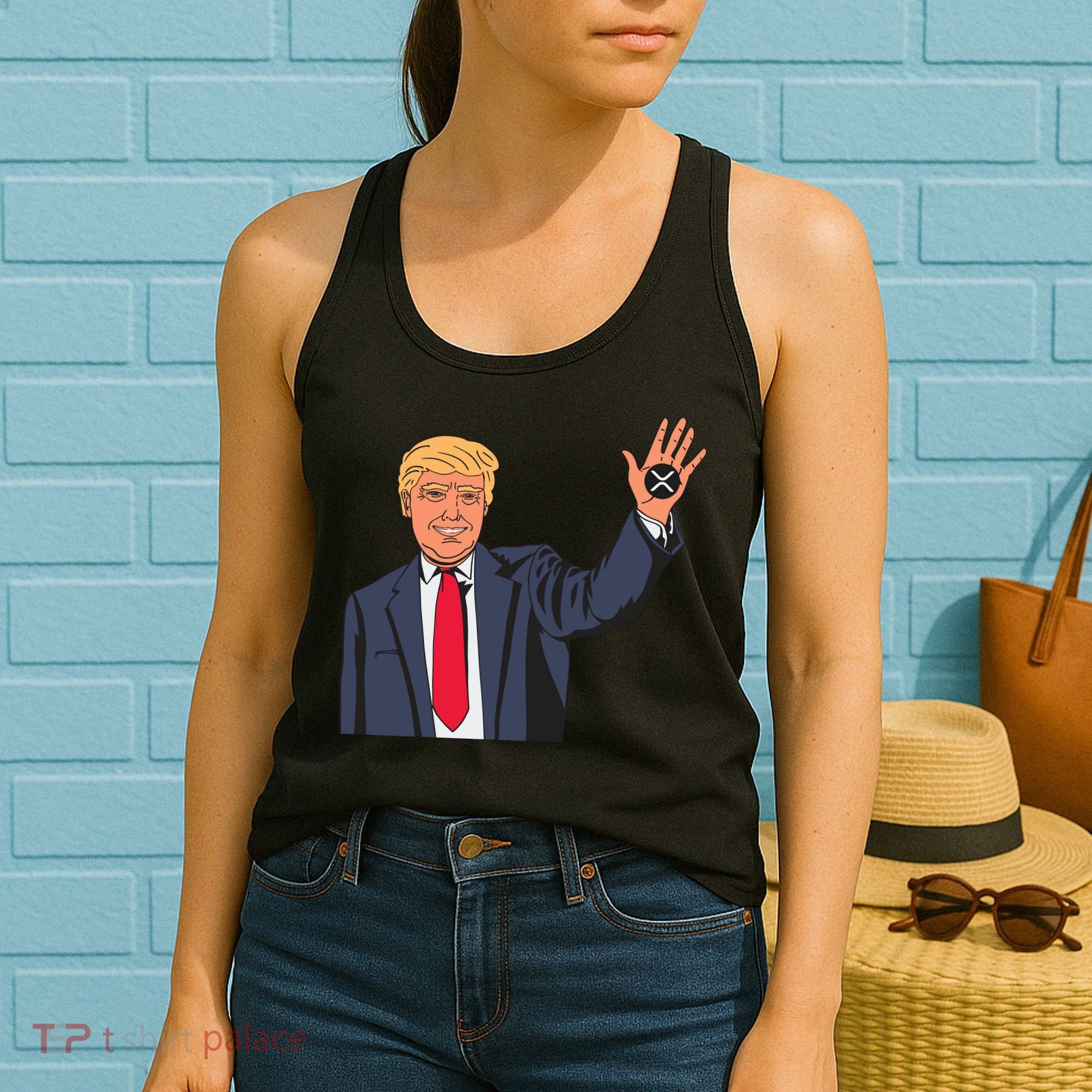 Zach Rector Wearing Trump Xrp Women's Tank Top