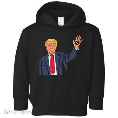 Zach Rector Wearing Trump Xrp Toddler Hoodie